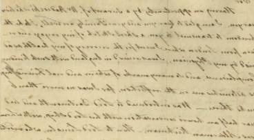 Detail of hand written text.